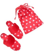 Inc International Concepts ESF-12459 Faux-fur-trim Gift Bag Candy Hearts Red, XL