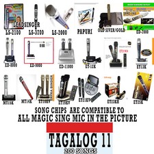 Tagalog 11 NEWest OPM POP Chip for Magic Sing karaoke Microphone MIC