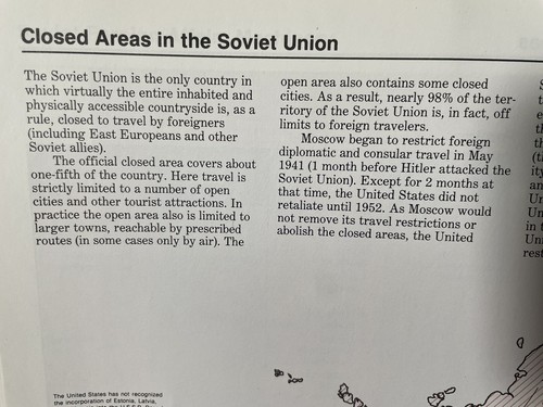 Atlas of the Soviet Union US Dept of State Booklet 1987 Vintage Castleton VT - Imagen 9 de 10