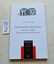 LIBRO GRAMMATICHE DEL PENSIERO DALLA KENOSI DELL'IO ALLA LOGICA SECONDA PERSONA