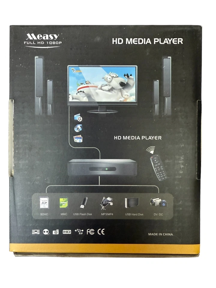 Measy A1HD Media Player – MKV/H.264 Support, HDD & SD Card, No Networking Foto 2 de 4