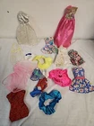 VTG Fashion Doll Barbie Clone Dresses Cut N Style Skirt  Red Blue Bodysuit More