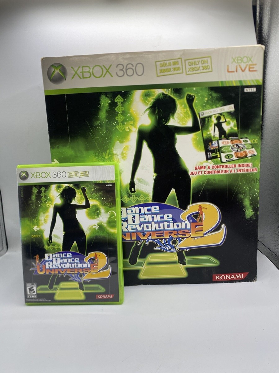 Dance Dance Revolution Universe 2 + DDR 2 Mat Pad Konami Xbox 360