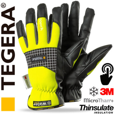 Tegera Arbeitshandschuhe Handschuhe Winter Wasserdicht Leder Touchscreen 9128