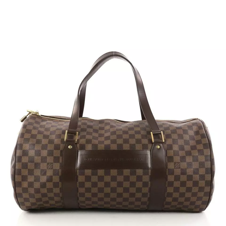 Louis Vuitton 2002 Golf Damier Ebene Cup Sac Polochon Duffle 34lv223s