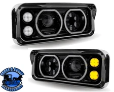 Trux 4x6" TLED-H122/H23 Universal LED Projector Headlight Assembly Set
