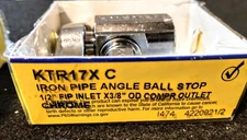 NEW BrassCraft  1/4 Turn  1/2" FIP Inlet X 3/8 OD Compression, KTR17 C, set of 2