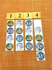 VINTAGE TREND SCRATCH & SNIFF STICKERS SNOWMAN JOY NOEL STRONG PEPPERMINT SCENT