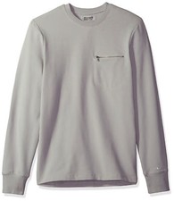 New 2 X IST Men's Modern Classic Cement Grey Crew Neck Sweatshirt M
