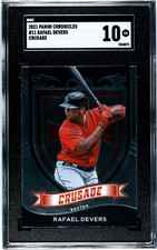 2021 Panini Chronicles #11 Rafael Devers Crusade SGC 10 GEM MINT