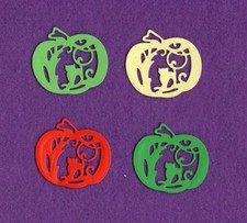 PUMPKIN with cat Halloween die cuts scrapbook cards