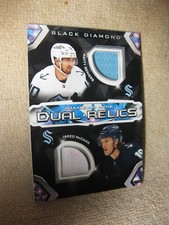 2023-24 Black Diamond Mine Dual Relics #DMDR-MB Matty Beniers / Jared McCann
