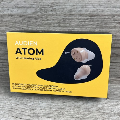 AUDIEN ATOM Rechargeable OTC Hearing Aid/ Amplifier & Charger eBay