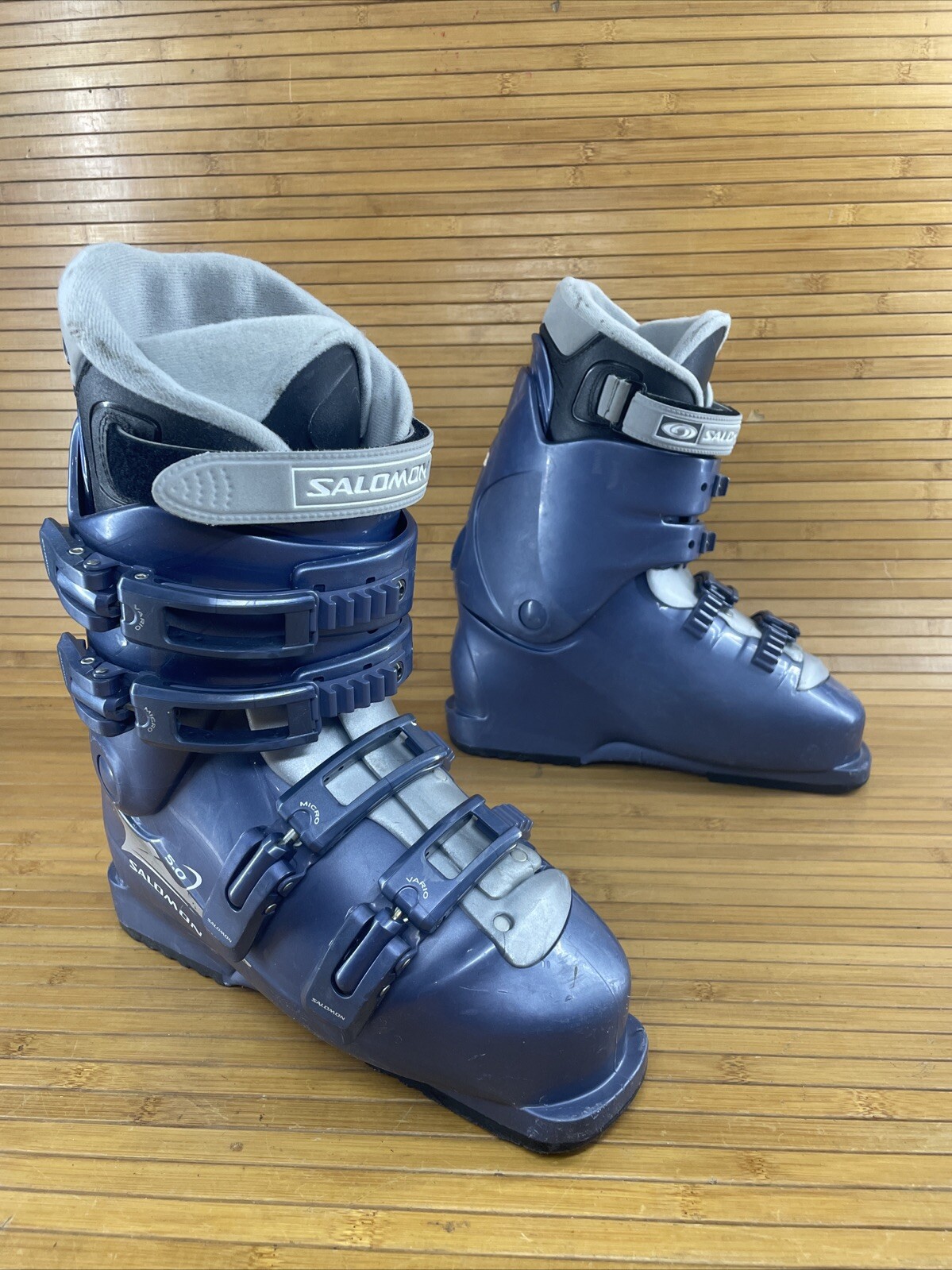 Scarponi da sci alpino Salomon Performa 5.0 blu downhill uomo taglia 25 US 7.5 donna