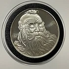 Santa Claus Merry Christmas Holiday Coin 1 Troy Oz .999 Fine Silver Round Gift