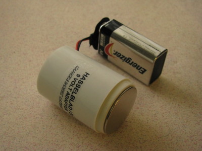HASSELBLAD 500 ELM  9 volt  BATTERY ADAPTER