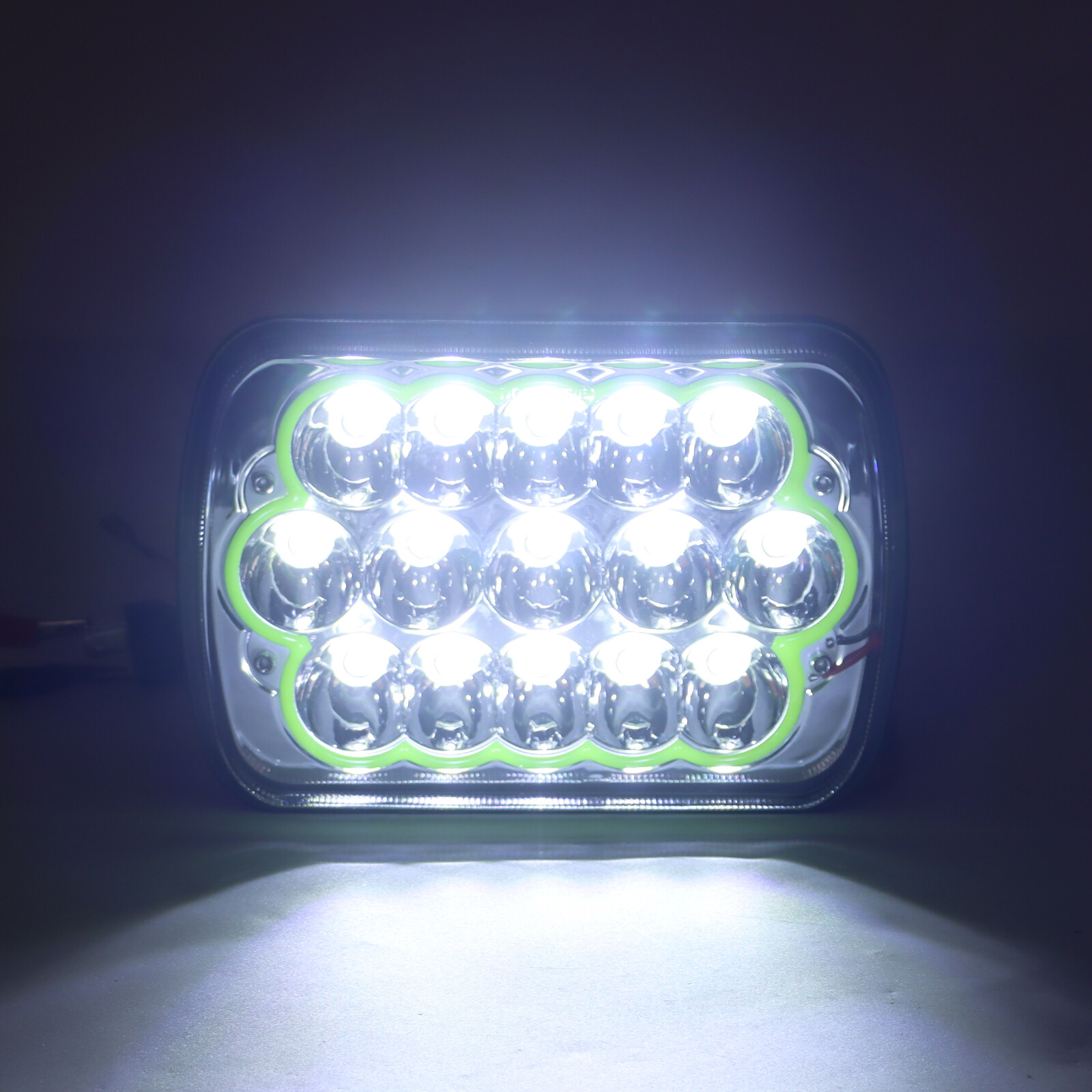 2X 5x7 7x6" LED Headlights Hi-Lo For 1982-2012 Ford E-150 E-250 E-350 Van H6054