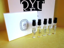 SET 5 DIPTYQUE EAU DE TOILETTE EAU ROSE DO SON L'OMBRE DES SENS PHILOSYKOS 2 ML