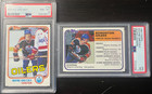 1981-82 Topps NHL Edmonton Oilers Wayne Gretzky PSA 8 & Team Leader PSA 7