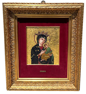XLarge Micro Mosaic Icon panel G. Cinquegrana Studio del Mosaico, Vatican 20th C