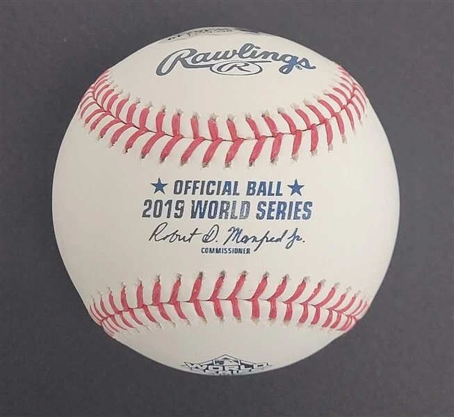 Béisbol Serie Mundial 2019 firmado por Aníbal Sanchez Nacionales de Washington Beckett Foto 2 de 4