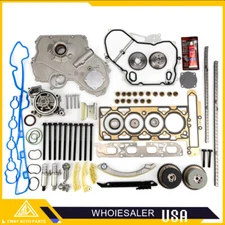 Timing Chain Kit Head Gasket Oil & Water Pump Set for Chevy Equinox GMC Terrain 