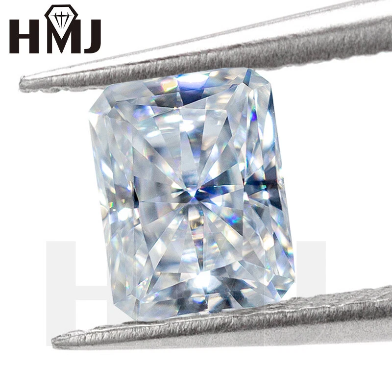 Radiant Cut Moissanite Loose Gems White Colour D IJ Clarity With GRA Certificate - Image 2 of 4