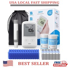 Diabetes Test Kit Blood Sugar Glucose Monitor Meter 206 Pcs Strip Tester Machine