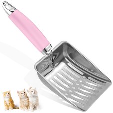 Apidgrowth Cat Litter Scoop - Stainless Steel Metal Cat Litter Scoop-Sturdy Mesh