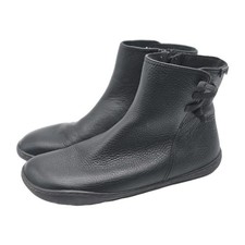 CAMPER Peu Cami Ankle Boots SZ 37 US 7 Black Leather Side Zip Comfort EU Walking