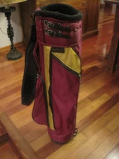 Original Jones Golf Carry Bag Maroon and Gold 3 Way Single Strap Minnesota ASU