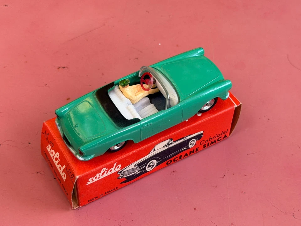 SOLIDO SIMCA OCÉANE Cabriolet RARE Neuf MINT BOX Scarce Color Réf. 110 No Dinky - Photo 2/4