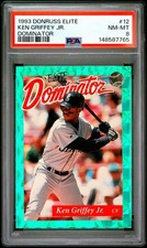 1993 Donruss Elite Dominator Ken Griffey Jr /5000 #12 PSA 8