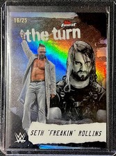 2025 Topps Finest + WWE -Seth Freakin Rollins The Turn Black Refractor /25 TT-SR