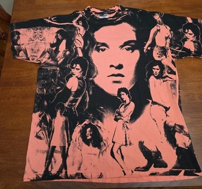 Vintage 90s Celine Dion AOP Oneita T-shirt, DEADSTOCK, Size XL