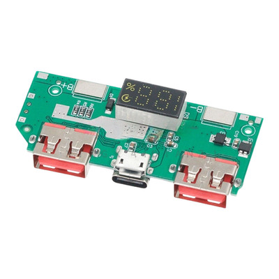 5V 3A Rechargeable Power Module with Digital Display for Hobby Projects