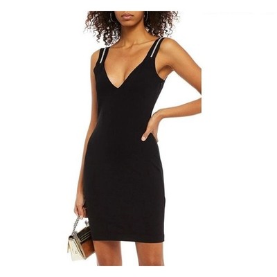 Just Cavalli No Reserve Black Crystal Rhinestone Mini Dress 40 / 4