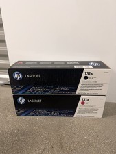 LOT OF 2 HP 131A CF210A Toner Cartridge Black, Magenta 