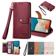 For Samsung A43 A50 A30S A52 A51 A71 A40 A70S Zip Wallet Case Flip Leather Cover