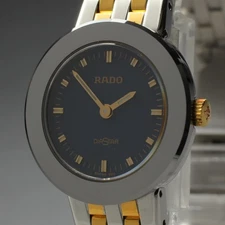 ◆N MINT◆ Vintage 90's RADO Diastar 153.0344.3 Quartz 19mm Ladies Watch New Batt