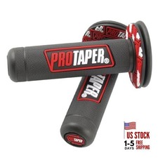 '7/8'' Motorcross Handle Grips Dirt Bike 22mm 24mm Truster Pro taper Black Red