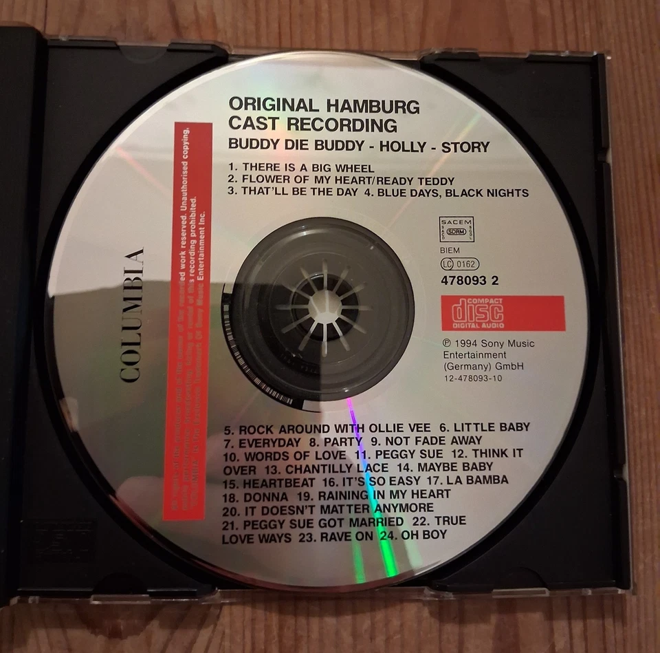 Buddy - Original Hamburg Cast Recording - Die Buddy Holly Story - CD - Bild 3 von 3