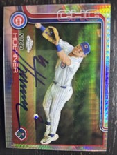 2025 Topps Chrome Logofractor Edition - Nico Hoerner #107 - Raw Auto No COA