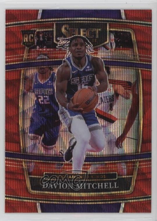 2021-22 Panini Select Concourse Red Wave Prizm Davion Mitchell #23 1p3a