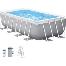 Intex – Piscina Prisma Frame 400x200x122cm Fuori Terra Rettangolare, Pompa Filtr