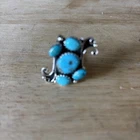 925 Sterling Silver Turquoise Cluster Ring Southwest Vintage