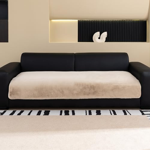 Super Cozy Plush Couch Cover,Thick Shaggy Fuzzy Sectional Couch Cover Non - Picture 2 of 7