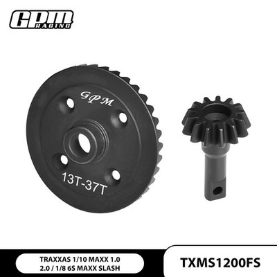 GPM Harden Steel Front Diffs Ring Gear &Pinion Gear 1/10 Maxx 1.0 1/8 Maxx Slash