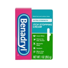 New! BENADRYL Extra Strength Itch Stopping Anti-Itch Cream 1oz Pack of 4