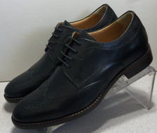 158411 MS50 LEWIS MEN SHOE SIZE 9 M BLACK LEATHER LACE-UP BY JOHNSTON MURPHY